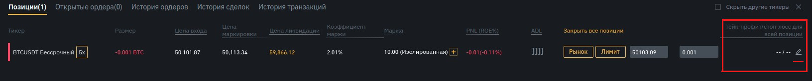 Что значит сокращение позиции на бирже binance